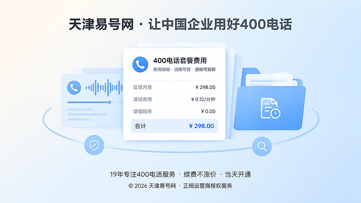 2026年400电话套餐解析：让每笔通信费都可追溯