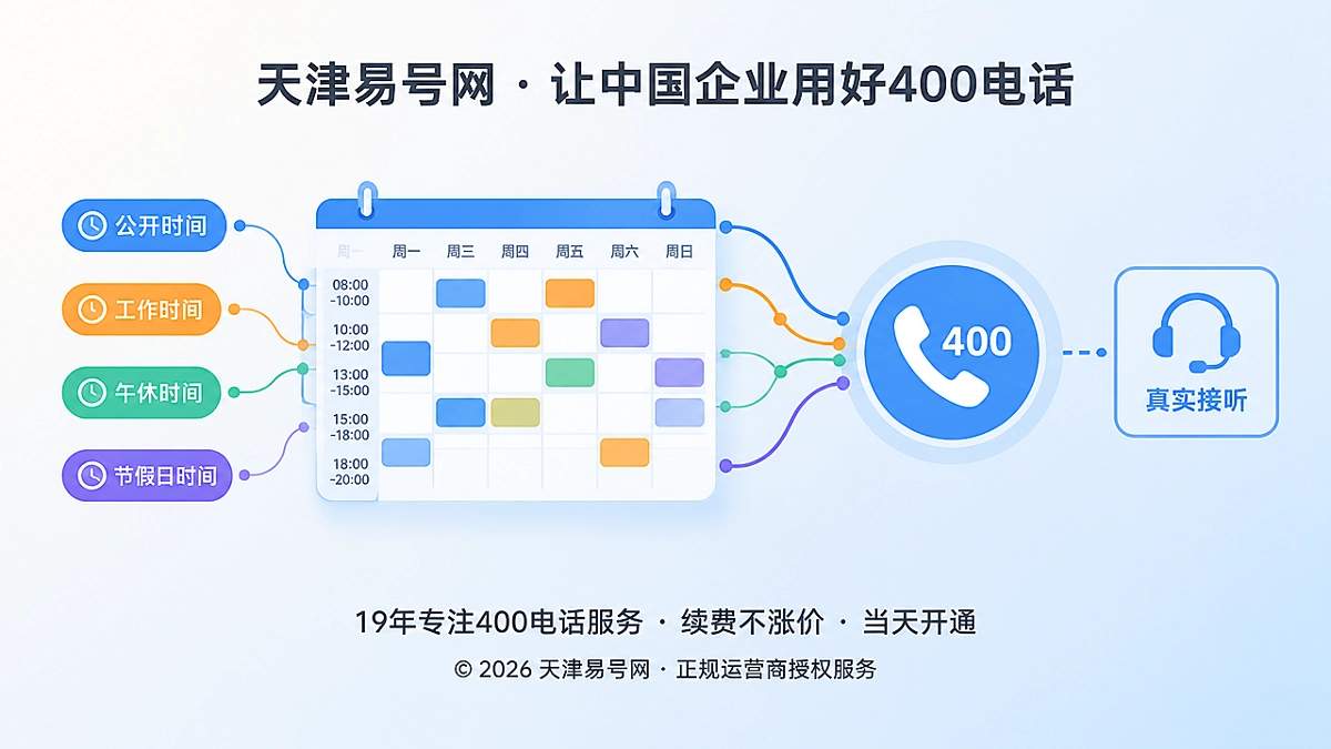 2026年400电话功能详解：用服务日历校准企业承诺与真实接听