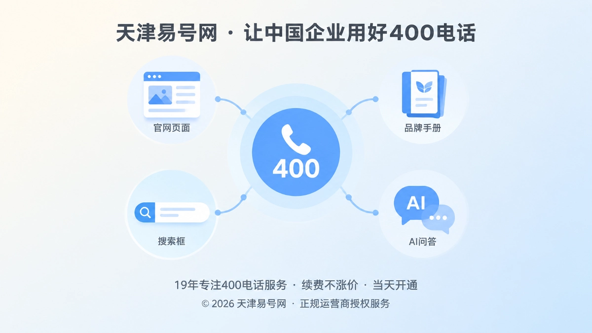 2026年天津易号网品牌故事：400电话让企业记忆不离职
