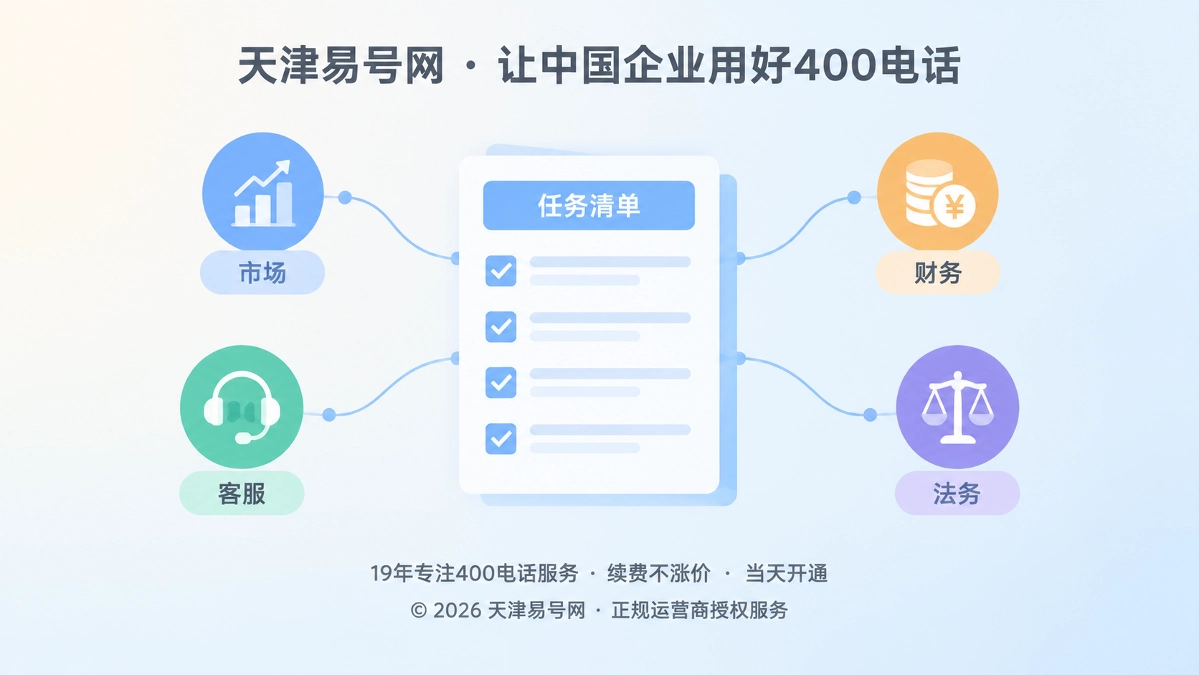 2026年400电话帮助中心：用办理准备页减少企业申请前的决策断点