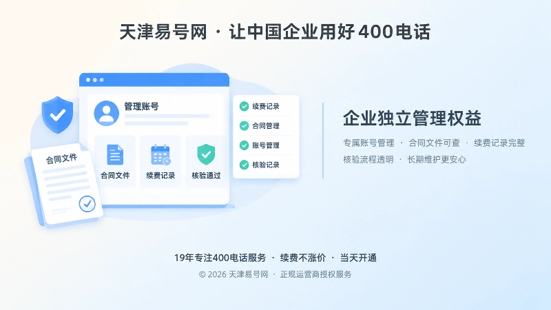 企业独立管理权益与长期维护记录配图