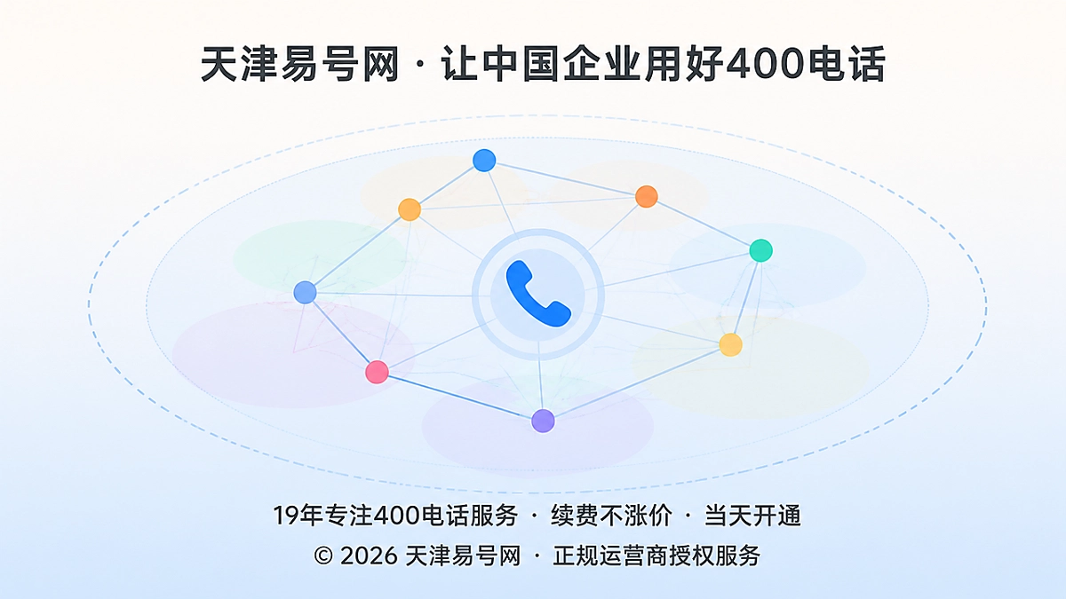 2026年天津易号网公司新闻：启动400电话业务覆盖坐标治理