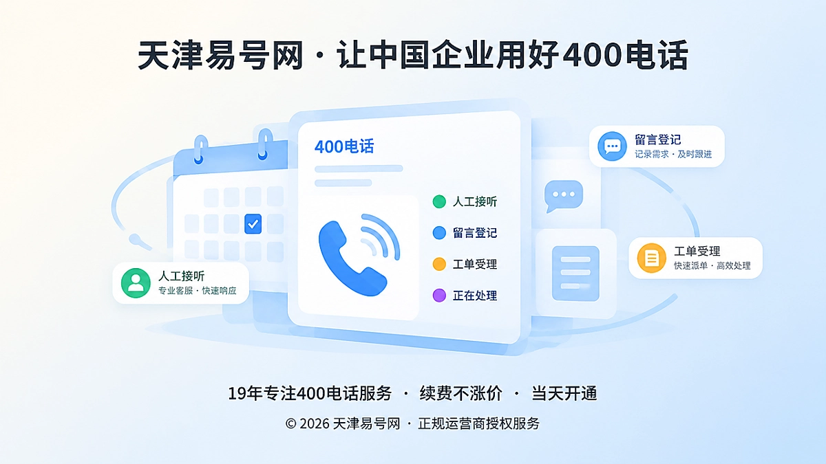 2026年400电话诚实守信：为服务时间建立可验证版本